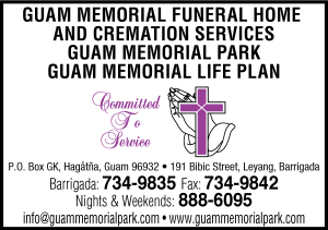 Guam Memorial Funeral Ad